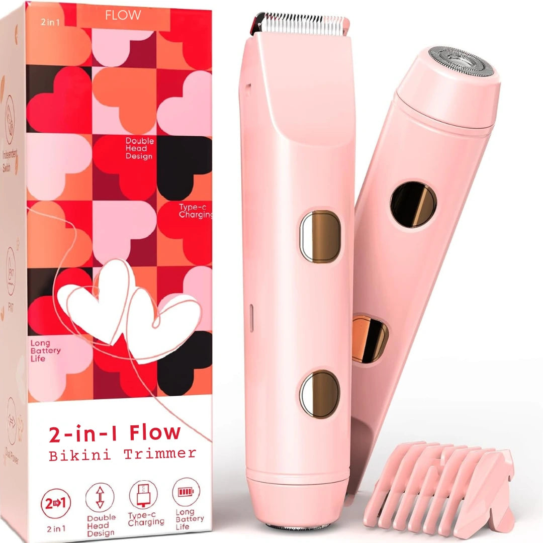Flow™- 2 in 1 Bikini Trimmer (Rechargeable & Waterproof IP67 Rated)