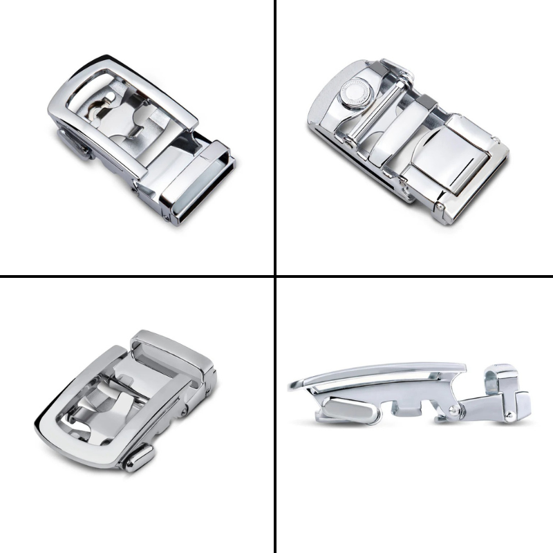 MontClare Autolock Belt- Glossy Silver