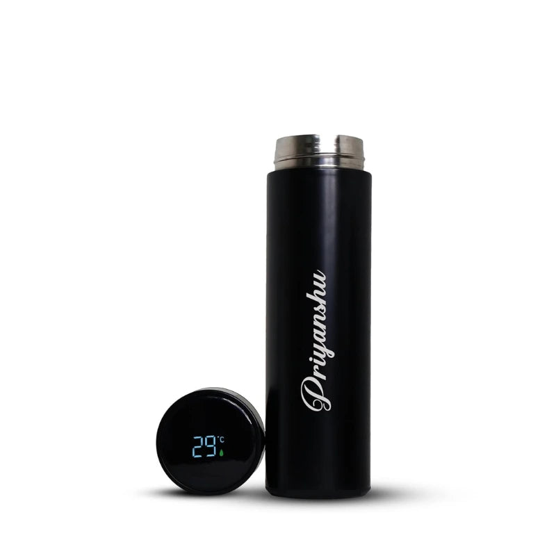 Personalized Water Bottle with Temperature display