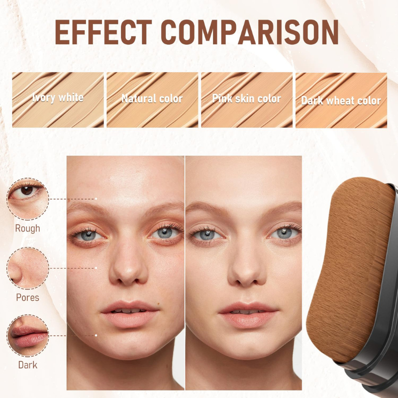 Aleumdaum μλ¦λ€μ - Korean 2 in 1 Glass Skin Foundation Stick (Imported Skincare)
