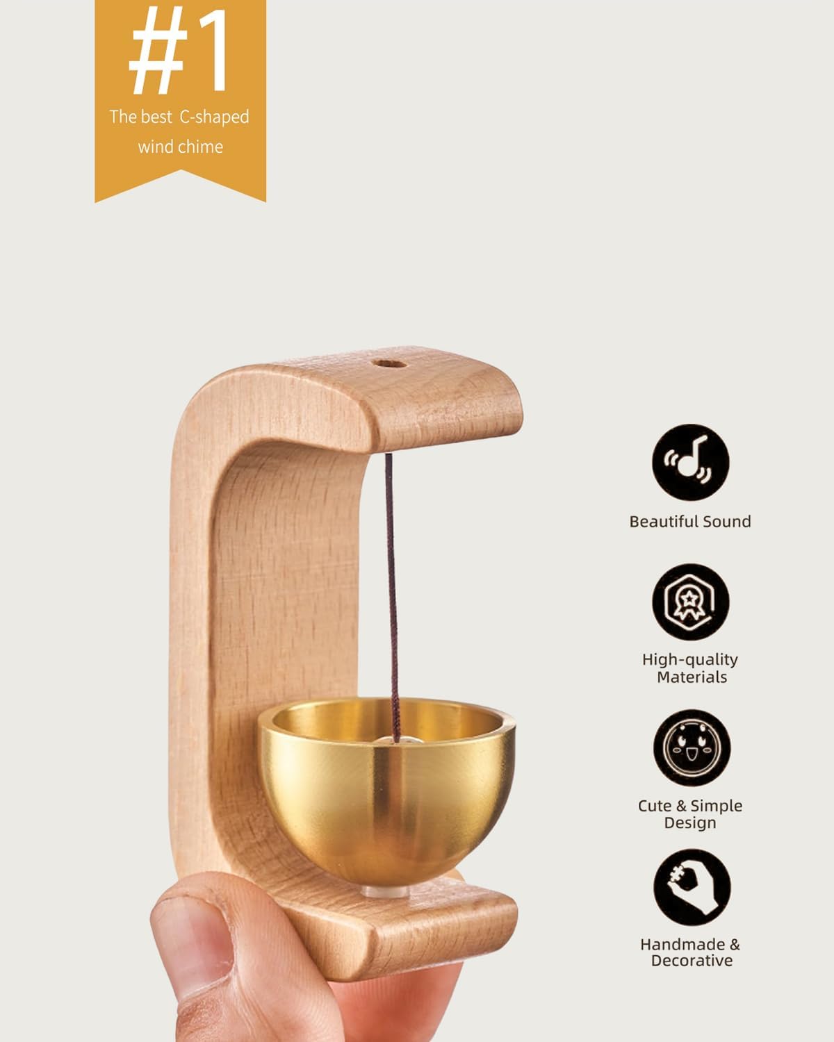 SoriBell™ – Korean-Inspired Wooden Entryway Chime