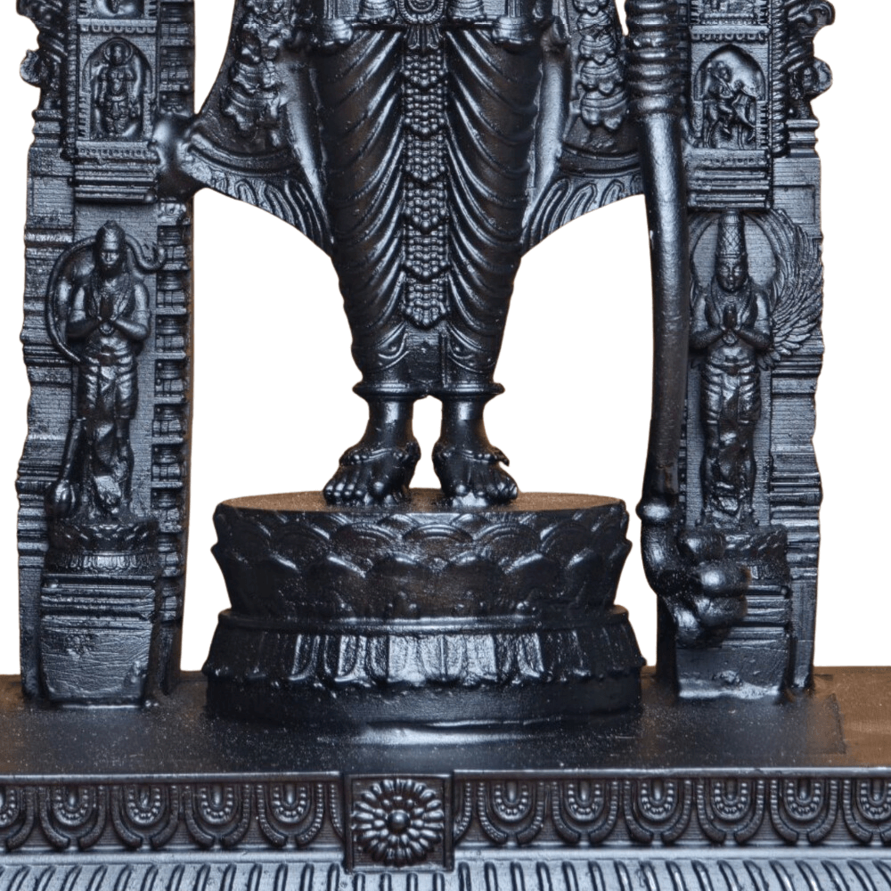 Shri Ram Lalla 3D Murti For Pooja, Home (100% Marble Dust)