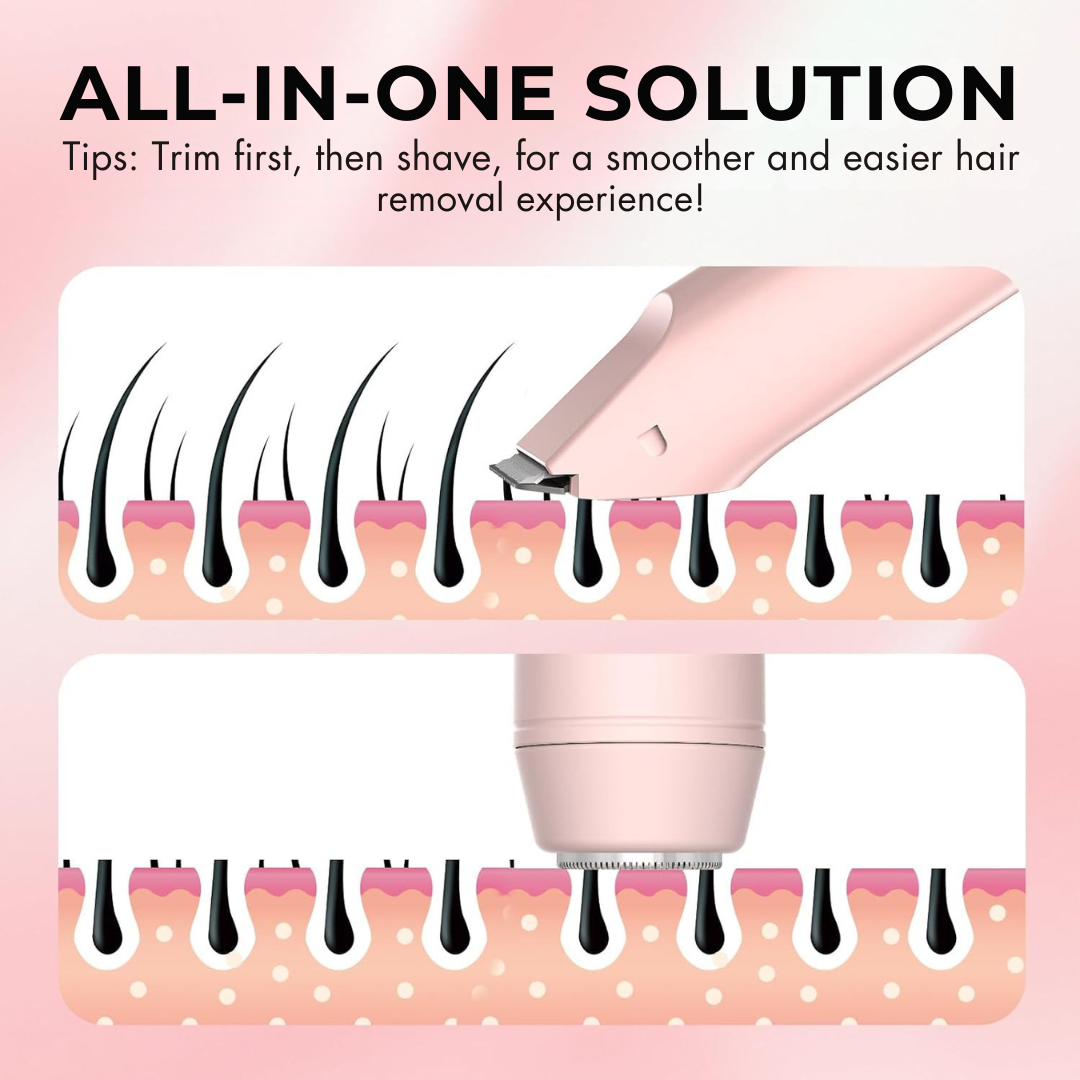 Flow™- 2 in 1 Bikini Trimmer (Rechargeable & Waterproof IP67 Rated)