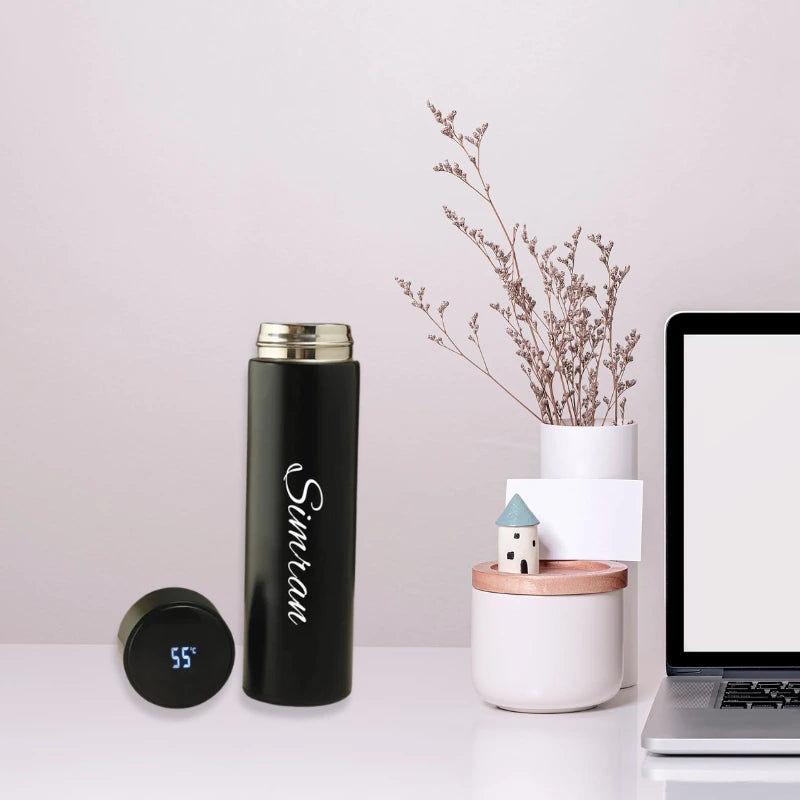 Personalized Water Bottle with Temperature display