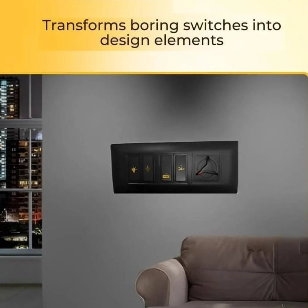 Golden Switch Stickers