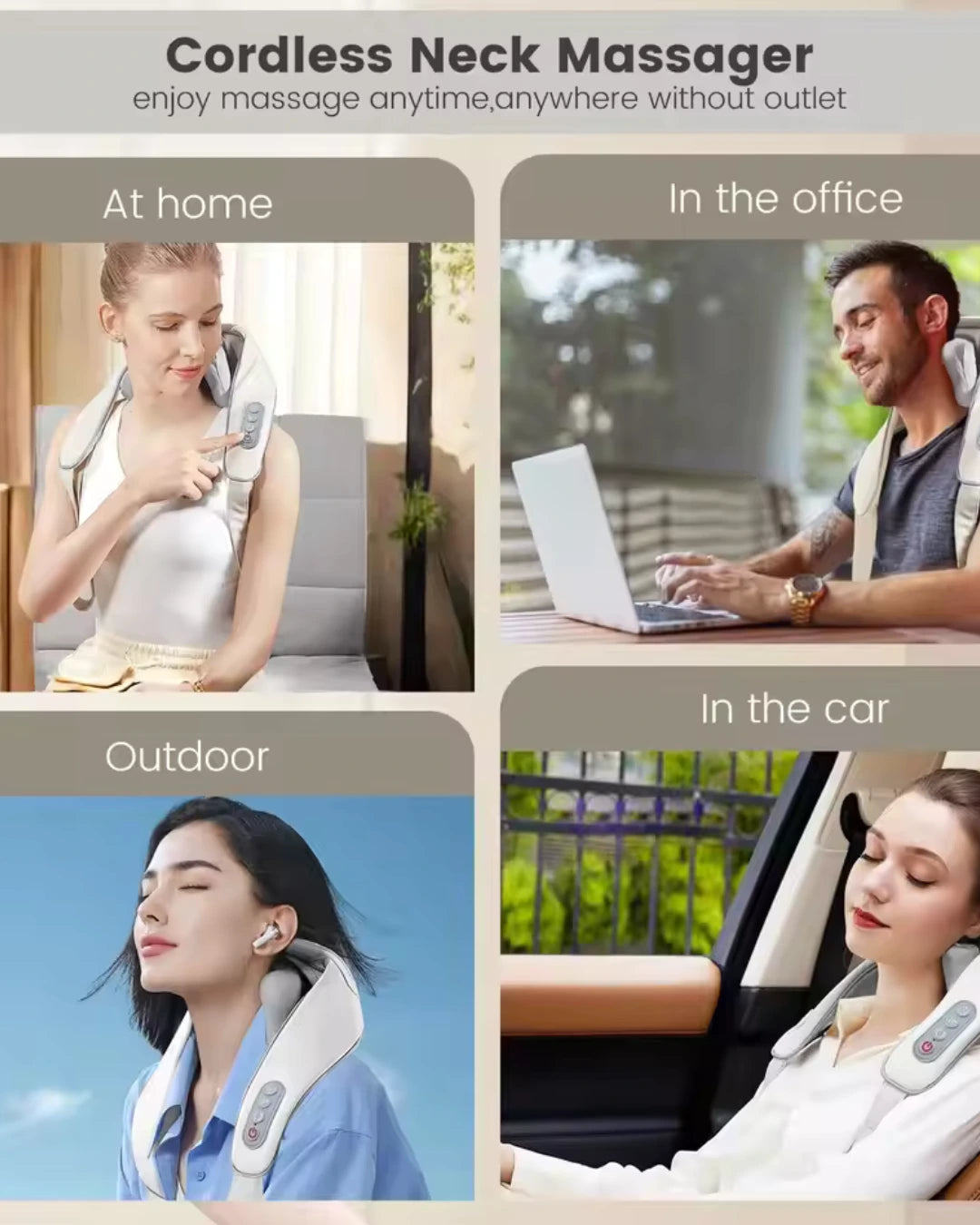 Relaxura™ Heated Neck Massager [1 YEAR WARRANTY]