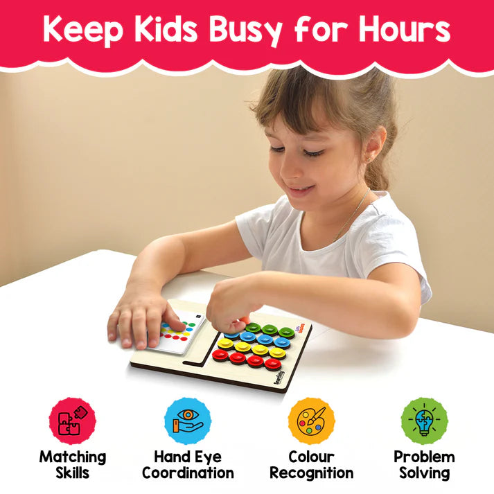 ColorLogic™ Montessori Puzzle Board – Fun & Learning Combined
