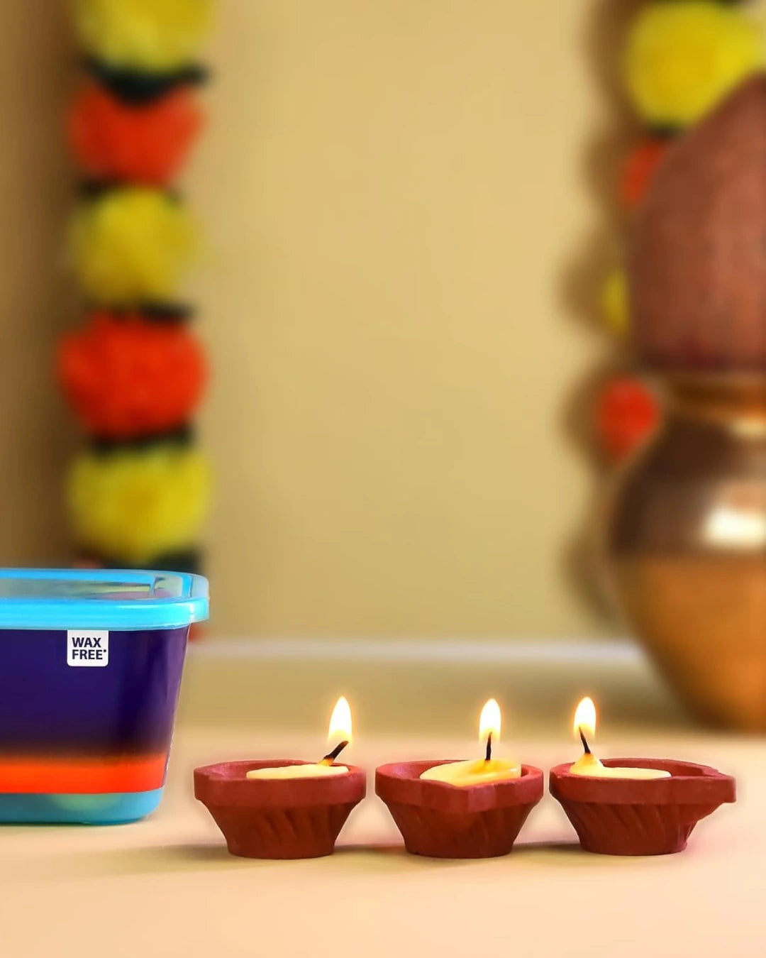 Amrit Jyoti™ - A2 Pure Cow Ghee Batti (Wicks) [100% Wax-Free]