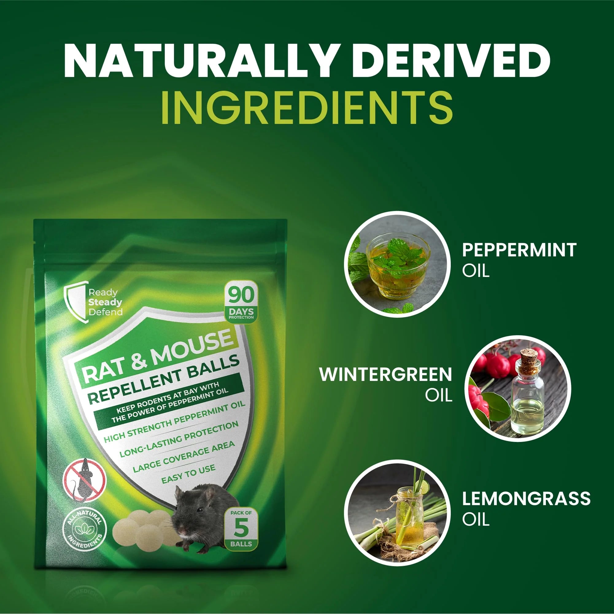 RodentAway™ – Rat & Mouse Repellent Balls [90 Days Protection]